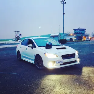 End of track day photo. Tons of fun... And slipping. lol!