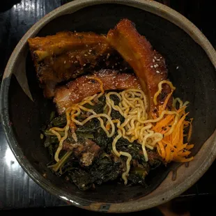 Ribs and noodles