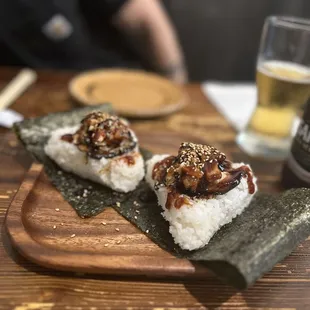 Unagi onigiri was AMAZING. i am mindblown.