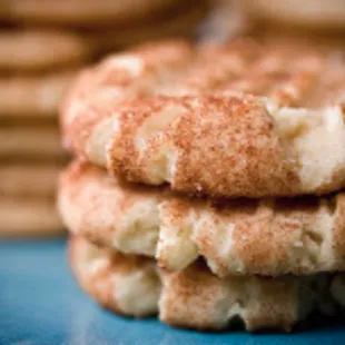 a stack of cookies
