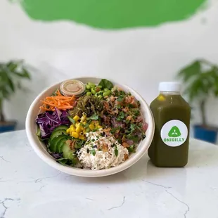 Try our refreshing Poke Bowls and house made organic matcha lemonade!