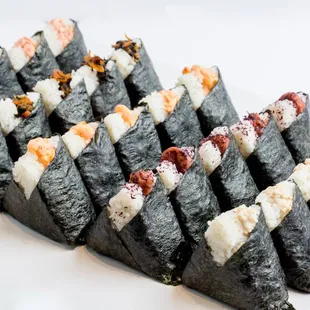 Our rice balls (Onigillys) are made with custom milled brown rice with your choice of our premium fillings.