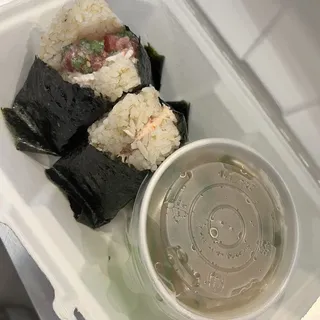 Miso Soup Set w/2 Onigilly