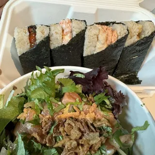 Mini Poke Salad Ginger Ponzu Salmon*