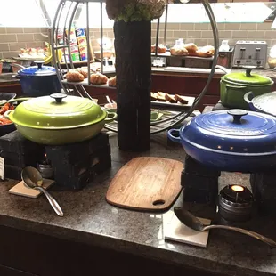 Real food with #glutenfree options presented in #lecreuset on hot stones no less...worth the trip if your local or traveling