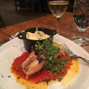 grilled fish, food