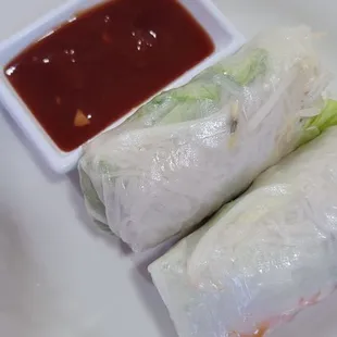 Vietnamese Rolls with ketchup