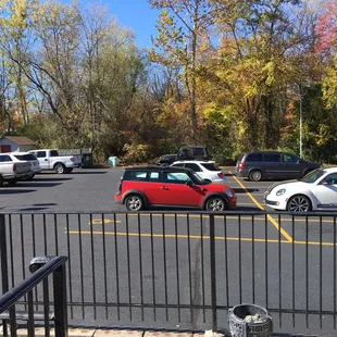 Parking lot (in the rear of the building)