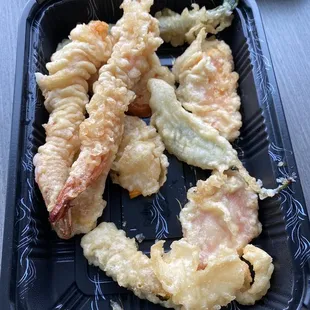 Shrimp and vegetable tempura