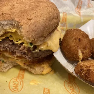 FGT Impossible Burger with pickle chips