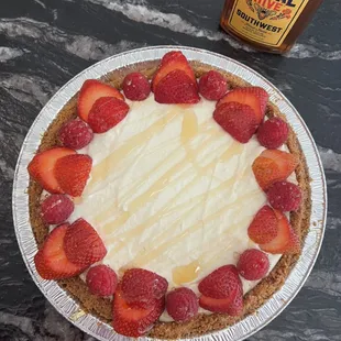 Whipped honey ricotta pie