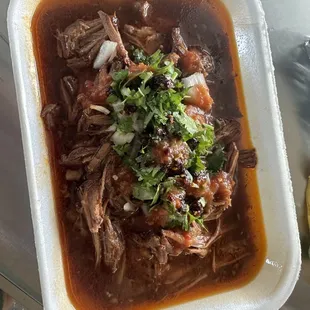 Fresh cooked birria is served every Sunday from 9:00am until sell out