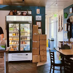 the inside of a restaurant