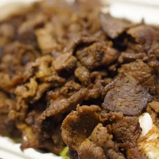 a close up of a plate of food