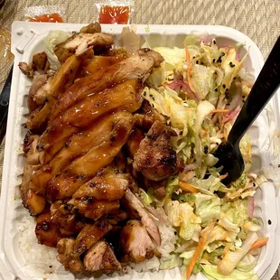 Chicken Teriyaki Chicken Aloha plate