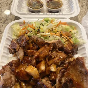 Aloha plate with Teriyaki Chicken