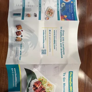 Menu back