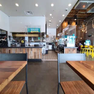 the interior of the restaurant