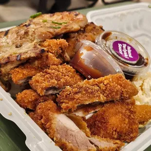 Chicken teriyaki and Katsu