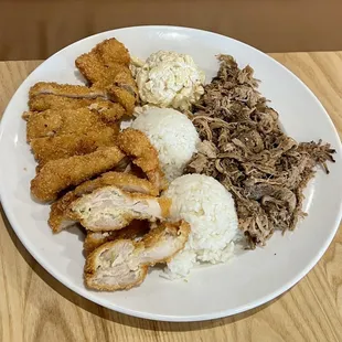 Chicken Katsu with Kalua Pork Combo