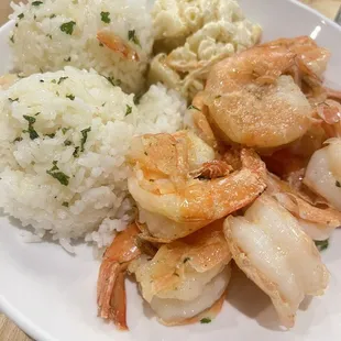 Kahuku Garlic Shrimp Plate