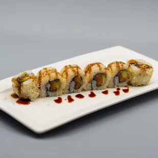 Fresh Salmon Crunch Roll