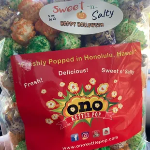 Sweet &amp; Salty Happy Halloween Ono Kettle Popcorn is 'onolicious!