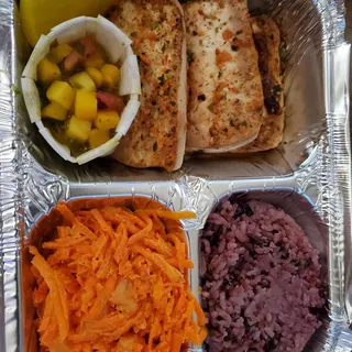 Bento Grilled Tofu with Mango Salsa