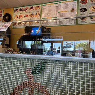 a man behind the counter