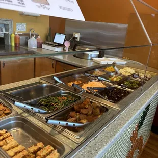 a variety of food items