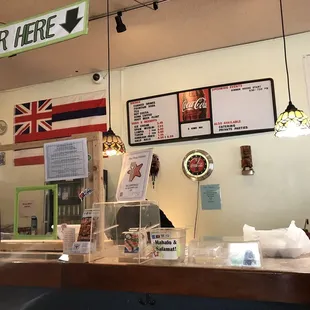 Counter where you pay