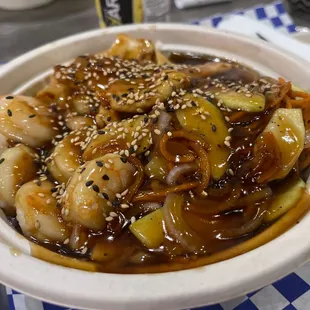 Teriyaki Chicken and Shrimp