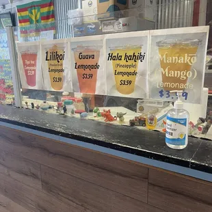 Updated drinks offered