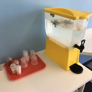 Water with lemon and lime.