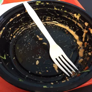 Fork for scale. Pricey. Small portions.