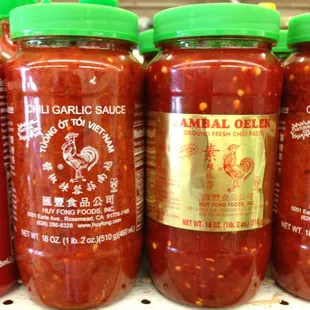 SAMBAL OELEK CHILI &amp; CHILI GARLIC SAUCE