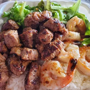 12 oz steak and shrimp