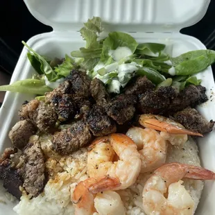 8 oz steak n shrimp