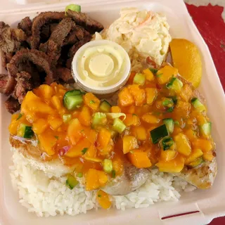 Ono (w/Papaya - Mango Salsa)