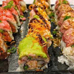 Arizona Premium Roll (Yellowtail Belly) - Twerkin&apos;, twerkin&apos; when I eat the things I like.