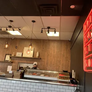 Sushi bar; no seating