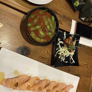 Spicy Garlic Edamame