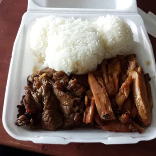 Teriyaki Beef &amp; Chicken combo