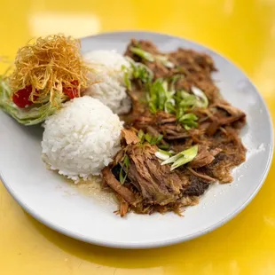 Kalua Pig Plate with wedge salad