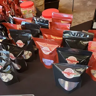 Variety of snack flavors availabale