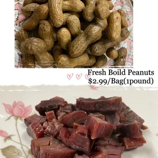 the price of fresh boiled peanuts $ 2 99 / bag / pound