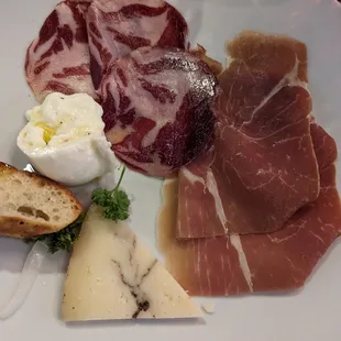 Cheese and meat plate special