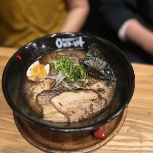 Tonkotsu Black was very flavorful and pork tender.