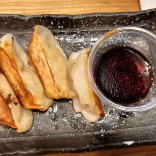 veggie gyoza, just okay