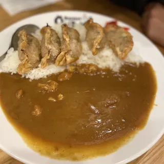 Gyoza Curry Rice